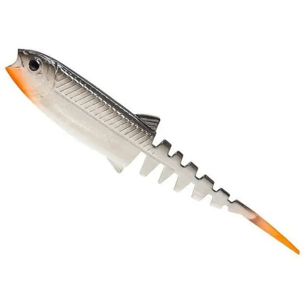 Cannibal Minnow V-Tail 10cm 6.5g White Black 4buc