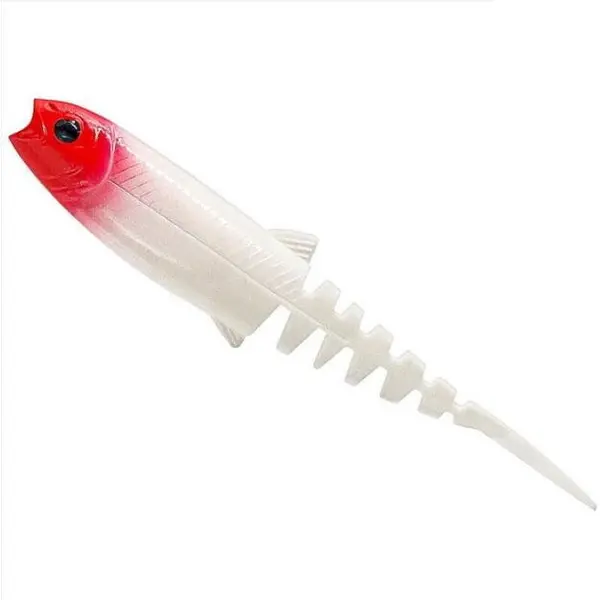 Cannibal Minnow V-Tail 8cm 3.4g Red Head 4buc
