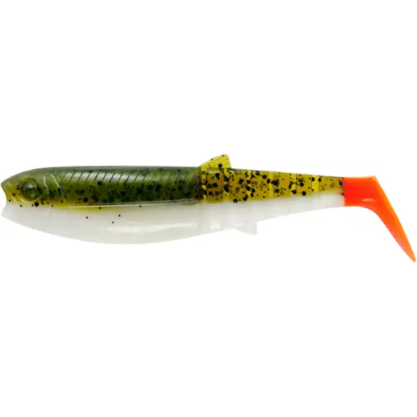 Cannibal Shad 10cm 9g Olive Hot Orange 5buc