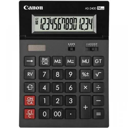 Canon Calculator de birou Canon AS-120 II, 12 cifre, Negru