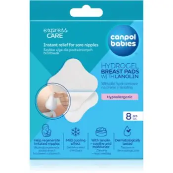 Canpol babies Hydrogel Breast Pads comprese din hidrogel pentru protejarea mameloanelor inflamate cu lanolină