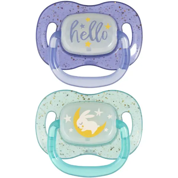 Canpol babies NIGHTGLOW Boy suzetă 6-18 m 2 buc