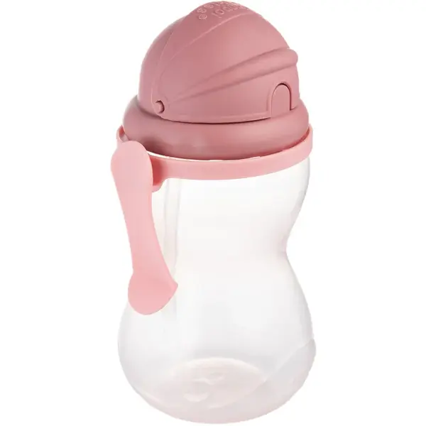 Canpol babies Sport Cup sticlă pentru sport cu pai Pink 12m+ 1 buc
