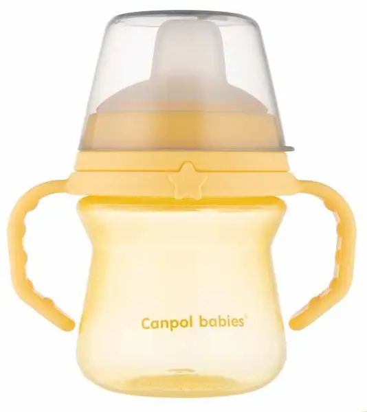 Canpol pahar antiderapant - 150 ml, galben
