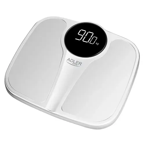 Cantar de baie Adler AD 8172w, max 180 kg, Calcul BMI (Alb)