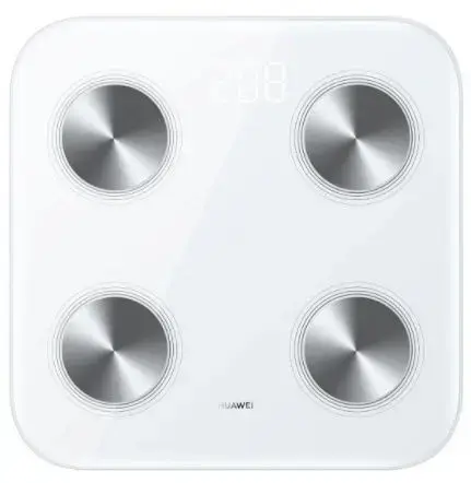 Cantar de baie Huawei Scale 3 Bluetooth Edition Dobby-B19, Precizie 100 g, Bluetooth 5.0, 10+ Masuratori corporale Inteligent (Alb)