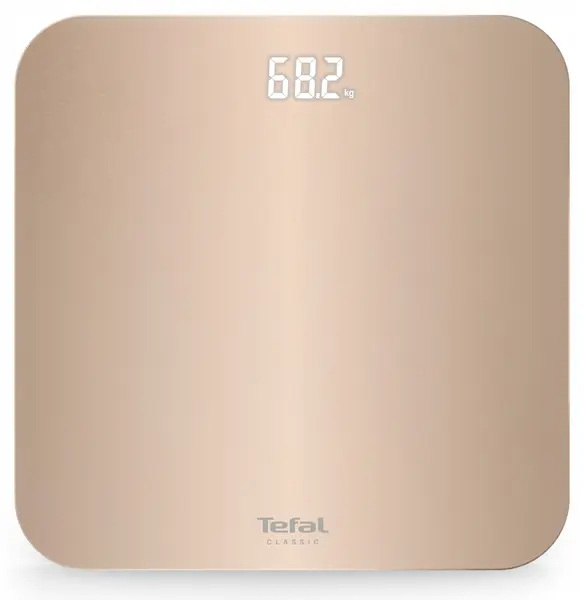 Cântar de baie Tefal - Classic, 180 kg, eucalipt, Dune Metal