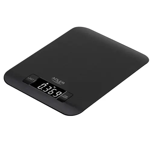 Cantar de bucatarie Adler AD 3183b, max 5 kg, Divizie 1 g, Display LCD, Functie Tara (Negru)