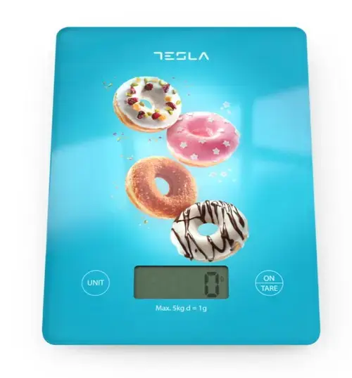 Cantar de bucatarie Tesla KS100BL, 5 kg (Albastru)