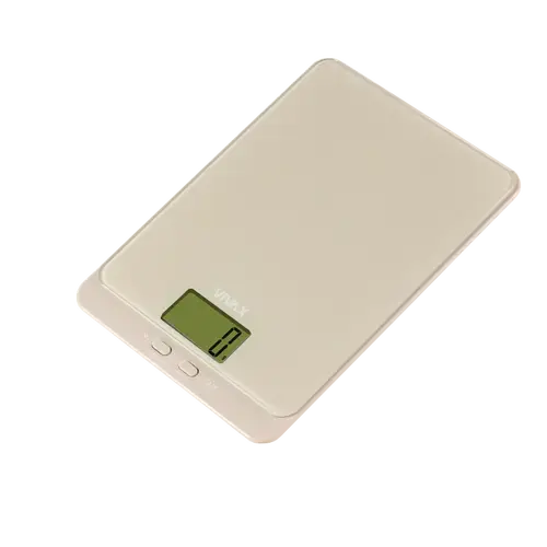 Cantar de bucatarie VIVAX KS-502S, ecran digital, 5 Kg, sticla securizata (Bej)