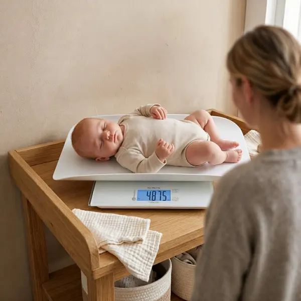 Cantar electronic 2 in 1 PetiteMars Alb multifunctional, panou cu touch, pentru bebelusi si adulti, pana 180 kg