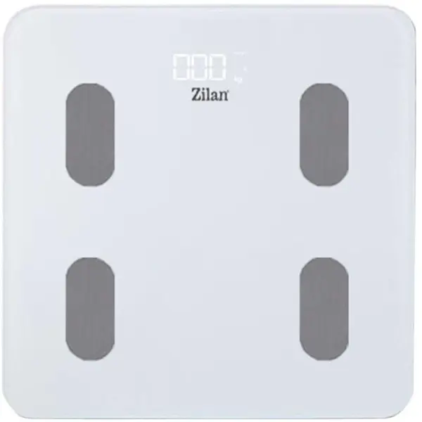 Cantar Electronic Persoane, Alb, 28 x 28 cm, Capacitate Maxima 180 kg, Sticla