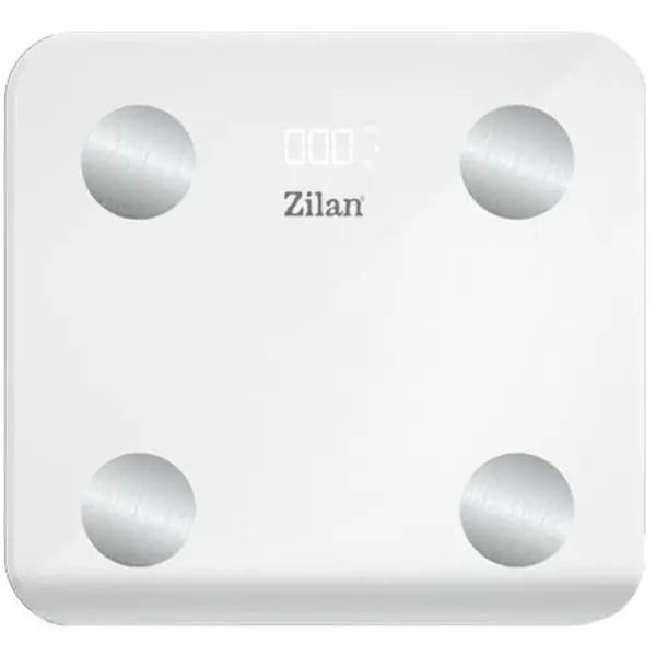 Cantar Electronic Persoane, Alb, 30 x 26 cm, Capacitate Maxima 180 kg, Sticla