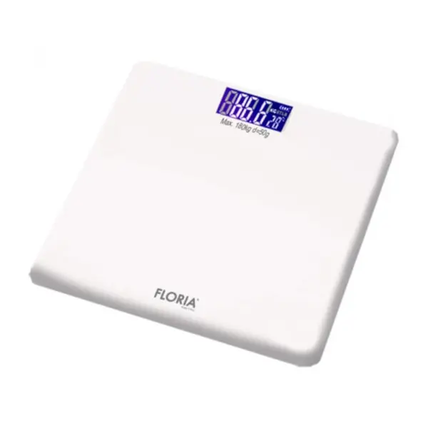 Cantar Electronic Persoane, Alb, Capacitate Maxima 180 kg, Sticla