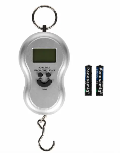Cantar electronic portabil 40 Kg cu carlig si afisaj digital baterii Incluse colorat MX939