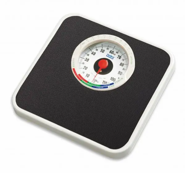 Cantar mecanic Perfect Medical cu indicator de sanatate si suprafata cauciucata antiderapanta