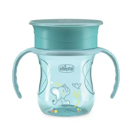 Canuta 360 Perfect Cup pentru copii 12 luni+ Turcoaz, 200ml, Chicco