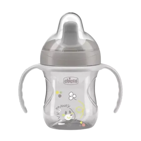 Canuta de antrenament pentru copii 6 luni+ Gri, 200ml, Chicco
