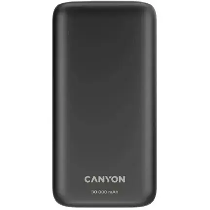 Canyon Acumulator Extern Canyon PB301B, 30000 mAh, 2x USB-A, 1x USB Type-C, PD, Quick-Charge, 20W, Negru