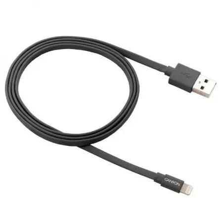Canyon Cablu de date Canyon, USB - Lightning, 1m, Gri inchis