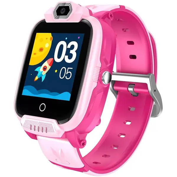 Canyon Ceas inteligent pentru copii Canyon Jondy KW-44, GPS, 4G, Camera, Music, Roz