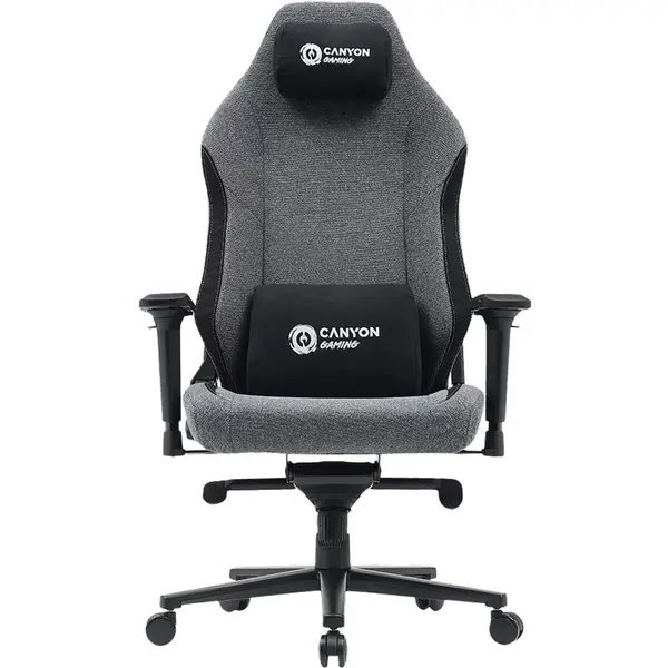 Canyon Scaun gaming Canyon Boulder CND-XLCH01, 5 roti, reglabil inaltime, 150 kg, Gri