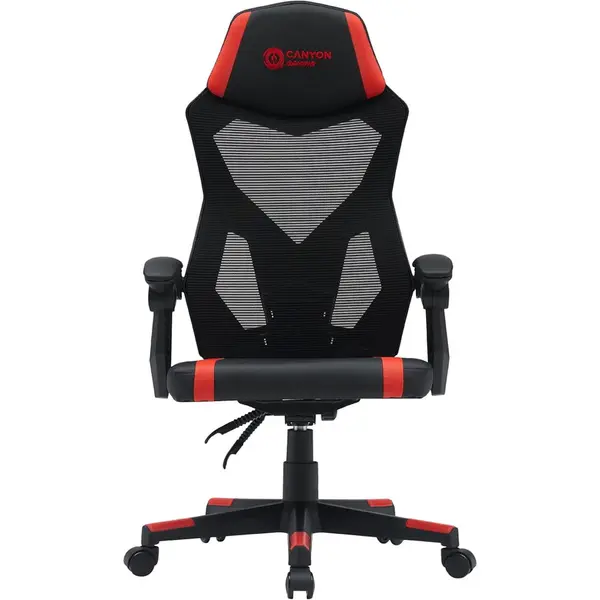 Canyon Scaun Gaming Canyon Flow CNE-MCH01, 120kg, Negru-Rosu