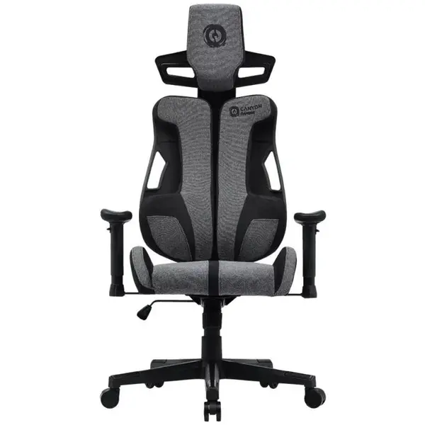Canyon Scaun gaming Canyon Morphos, material metalic si plastic, inaltime ajustabila, suport pentru brate 2D, Gri