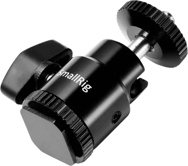 Cap cu bila surub 1/4", SmallRig 761 Cold shoe mount - Ballhead 1/4" screw