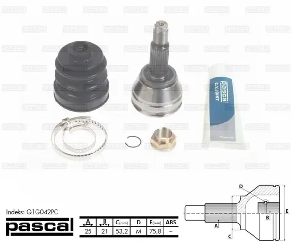 Cap planetara spre roata (25z 21z 53,2mm) FORD FIESTA V, FOCUS, FUSION 1.4 1.6 1.8 intre 1998-2008