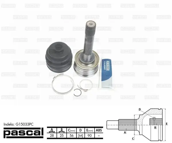 Cap planetara spre roata (28z 25z 56mm) HYUNDAI GALLOPER II; MITSUBISHI L 200, L 300III, PAJERO I, PAJERO II 2.0-3.0 intre 1983-2004