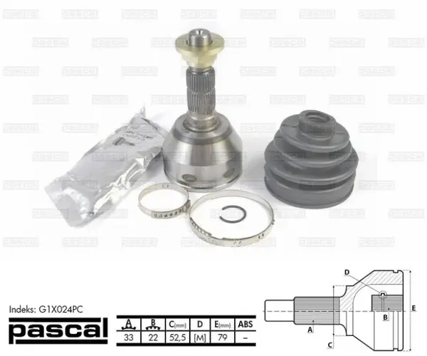 Cap planetara spre roata (33z 22z 52,5mm) CHRYSLER PACIFICA; OPEL ASTRA H, ASTRA H GTC, ZAFIRA B 1.4-3.5 intre 2003-2015
