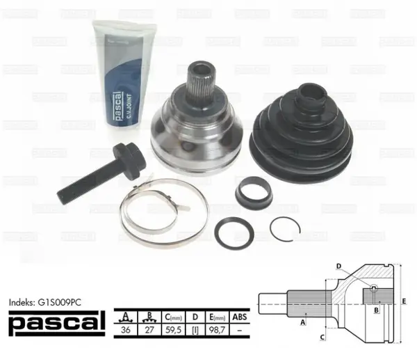Cap planetara spre roata (36z 27z 59,5mm) AUDI A3, TT; SEAT ALTEA, ALTEA XL, LEON, TOLEDO III; SKODA OCTAVIA II, SUPERB II, YETI; VW CADDY III, EOS, GOLF PLUS, GOLF V, GOLF VI, JETTA III 1.2-3.6 dupa
