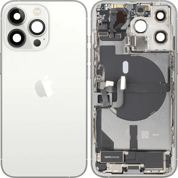 Capac Baterie Apple iPhone 13 Pro, Cu Carcasa Mijloc, Full Parts, Argintiu, Swap