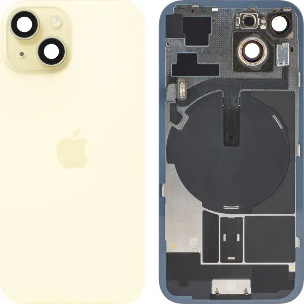 Capac Baterie Apple iPhone 15, Galben, Swap