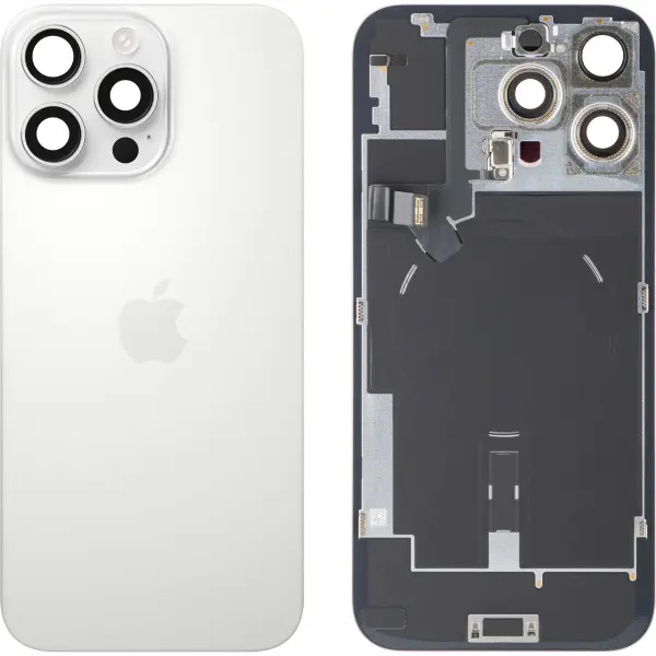 Capac Baterie Apple iPhone 16 Pro Max, Alb (White Titanium), Swap