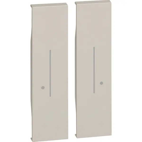 Capac iluminabil pentru intrerupator dublu fara fir Bticino Living Now KM36M2, nisip