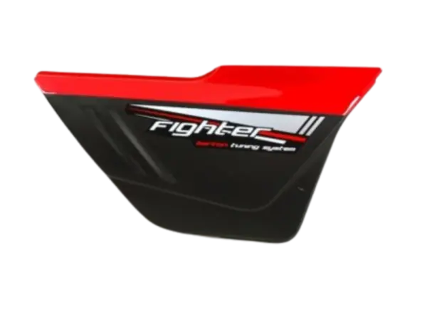 Capac lateral moped Fighter 2, culoare rosu negru