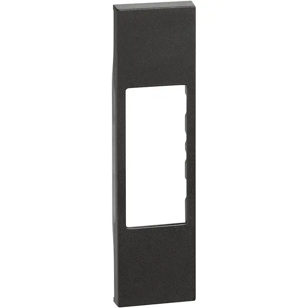 Capac pentru conectori RJ si A/V si lampa de siguranta Bticino Living Now KG07, negru