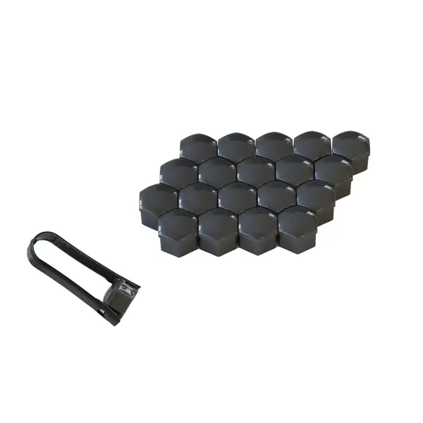Capac prezoane 21 MM gri Set 20 buc+CLESTE