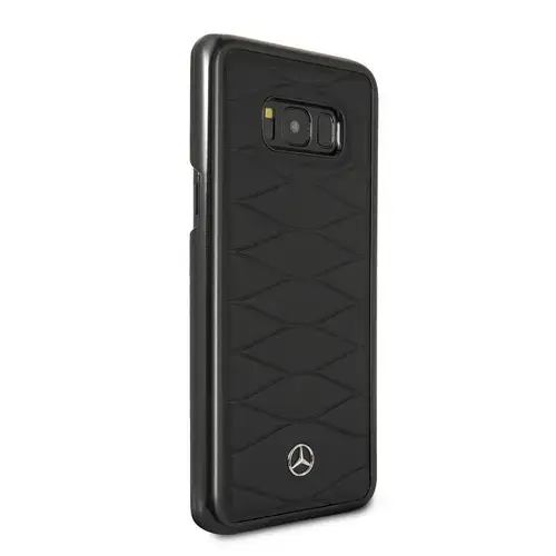 Capac Protectie Spate Mercedes Din Piele Pentru Samsung Galaxy S8 Plus Colectia Pattern III (Negru)