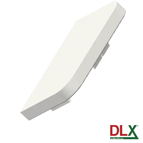 Capac terminal pentru canal cablu 102×50 mm, alb RAL 9010-9016, DLX