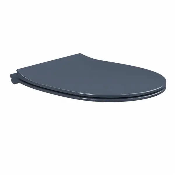 Capac vas wc cu soft close, quick release, indigo, Hatria Planeta