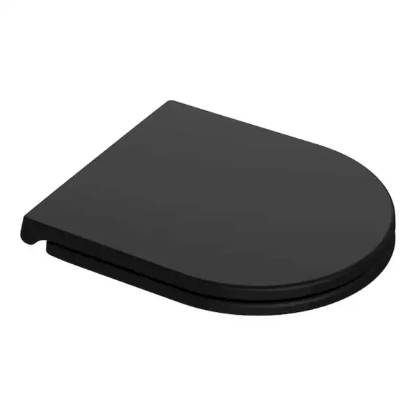 Capac Wc cu soft close si quick release, Feeling, negru mat, RAK