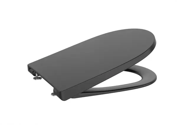 Capac WC Ona A801E10081, Supralit, plastic, mat, Negru