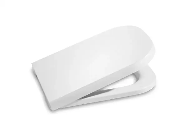 Capac WC Roca The Gap Square A80173200B, compact, SoftClose, design Supralit, Alb