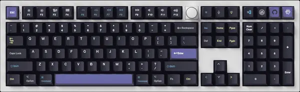 Capace pentru tastatură mecanică Keychron - Cyber Developer, PBT, profil Cherry