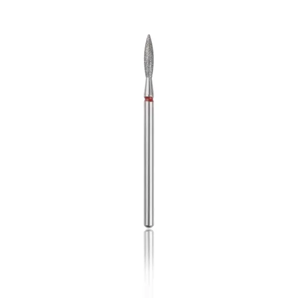 Capăt freza Diamant HEAD flacăra rotunjită, rosu, L-10,0 mm, Ø2,3 mm - HBD-243RD.023X - Everin.ro