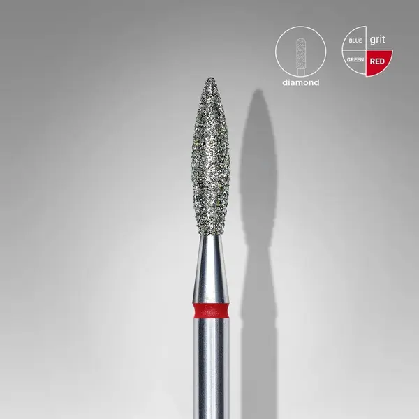 Capat freza diamant Staleks Expert flacara fina 2.3 mm - 406