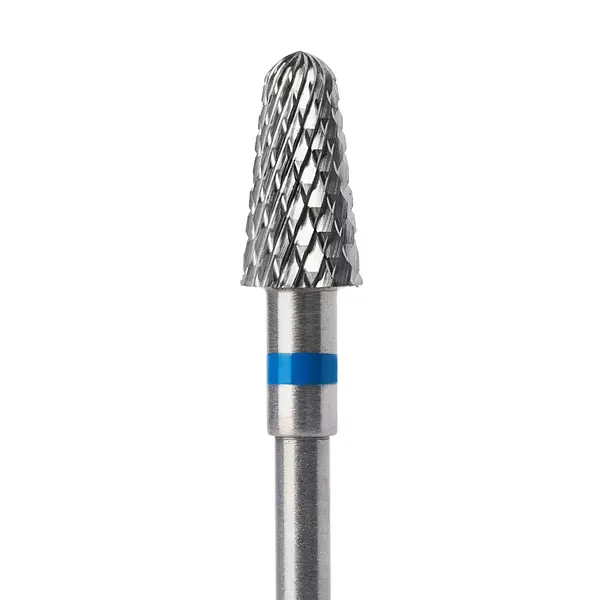 Capăt Freză Tungsten Carbide Albastru 5x10mm BTE-17A – Profesional pentru Gel și Refill | Everin